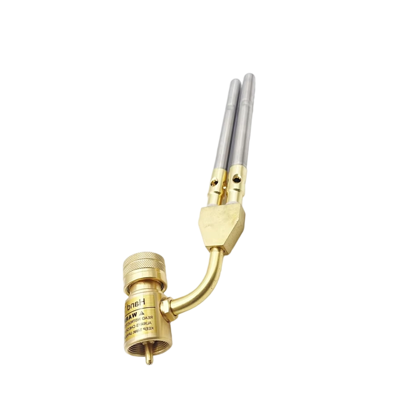 Industrial Strength Dual-Nozzle Brass MAPP Torch for Metalworking Mastery