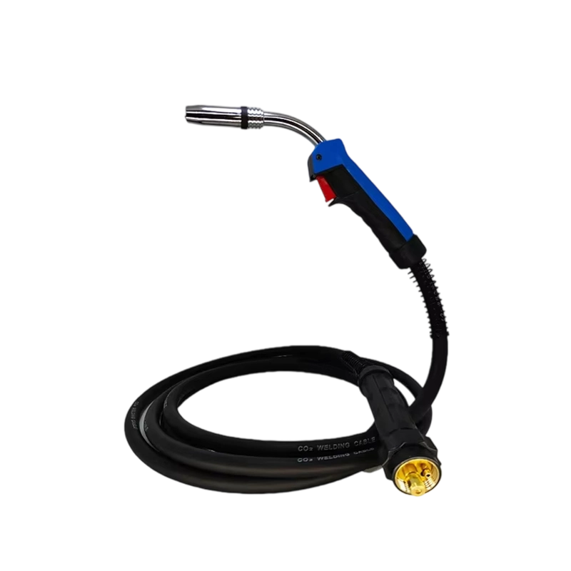 Blue-Handled MIG Welding Torch for Heavy-Duty Welding Applications