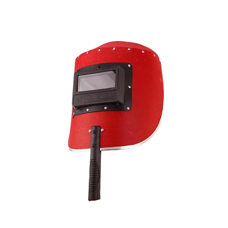 Red Steel Thickened Mask for Welding Tasks