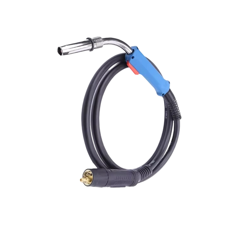 Blue-Handled MIG Welding Torch for Industrial Precision Welding