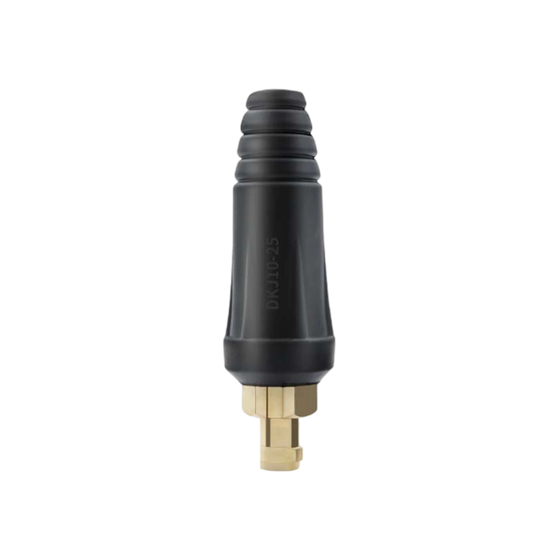 Black Body and Sturdy Brass Connector Industrial-Grade Plug