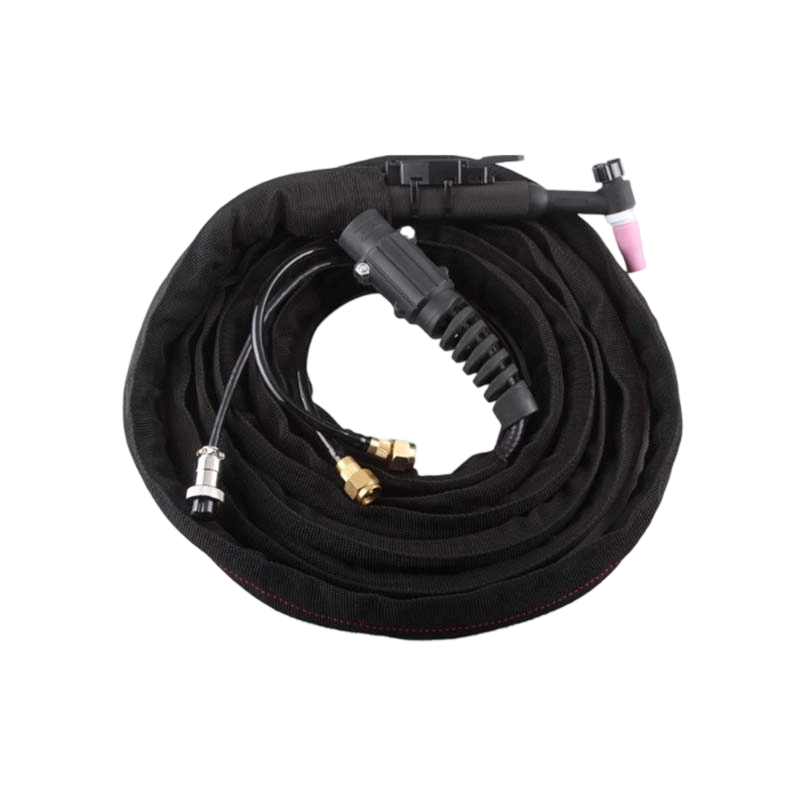 Ergonomic Purple-Tip TIG Welding Torch for Metal Fabrication
