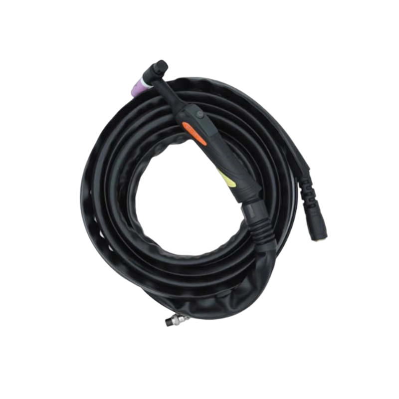 Dual Connectors Black TIG Welding Torch for Precision Metalwork